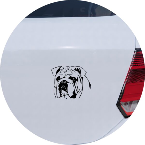 Adesivo de Carro Cachorro Buldogue Inglês