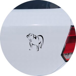 Adesivo de Carro Cachorro Buldogue Inglês