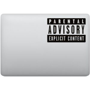 Adesivo de Notebook Parental Advisory Explicit Content