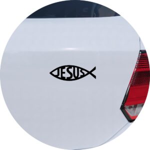 Adesivo de Carro Peixe Jesus Evangélico