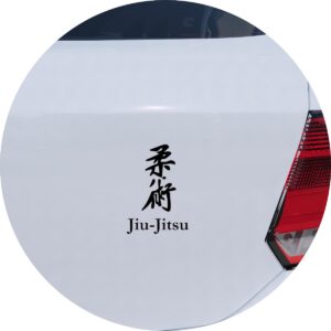 Adesivo de Carro Jiu-Jitsu Kanji Japonês