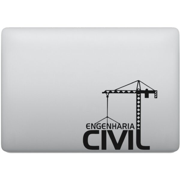 Adesivo de Notebook Profissão Engenharia Civil