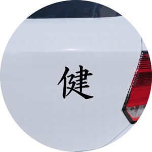 Adesivo de Carro Saúde Kanji Japonês