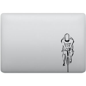 Adesivo de Notebook Ciclista Pedalando em Bike Speed