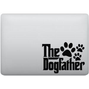 Adesivo de Notebook The Dogfather Pai de Cachorro