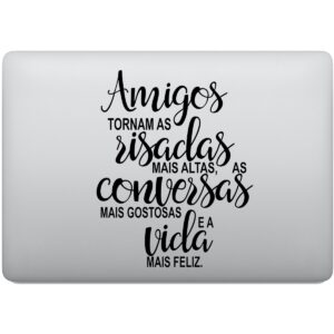 Adesivo de Notebook Amigos tornam as risadas mais altas