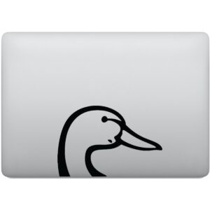 Adesivo de Notebook Pato Cisne Espiando