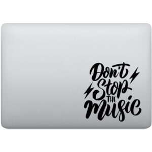 Adesivo de Notebook Don't Stop The Music