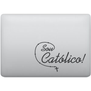 Adesivo de Notebook Sou Católico Cristão