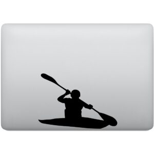 Adesivo de Notebook Canoa e Atleta Canoagem