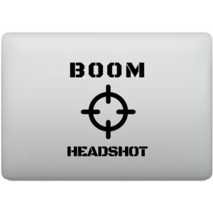 Adesivo de Notebook Boom Headshot FPS