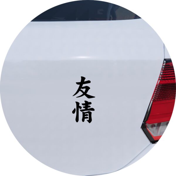 Adesivo de Carro Amizade Kanji Japonês