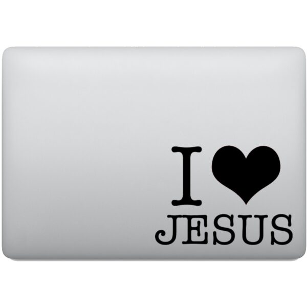 Adesivo de Notebook Eu Amo Jesus