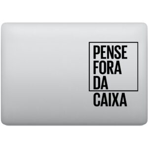 Adesivo de Notebook Pense Fora da Caixa