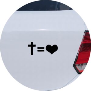 Adesivo de Carro Jesus é Igual Amor