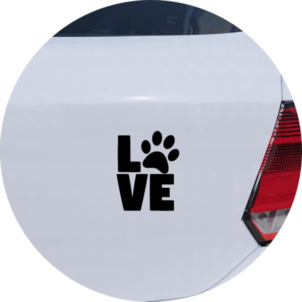 Adesivo de Carro Amor Pelos Animais Love