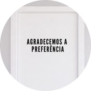 Adesivo de Casa Agradecemos a Preferência