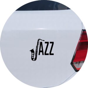 Adesivo de Carro Jazz Saxofone Música Sax