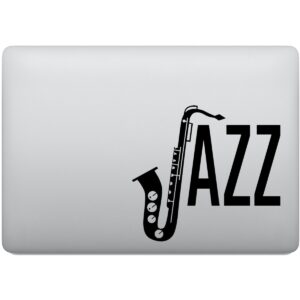 Adesivo de Notebook Jazz Saxofone Instrumento Musical