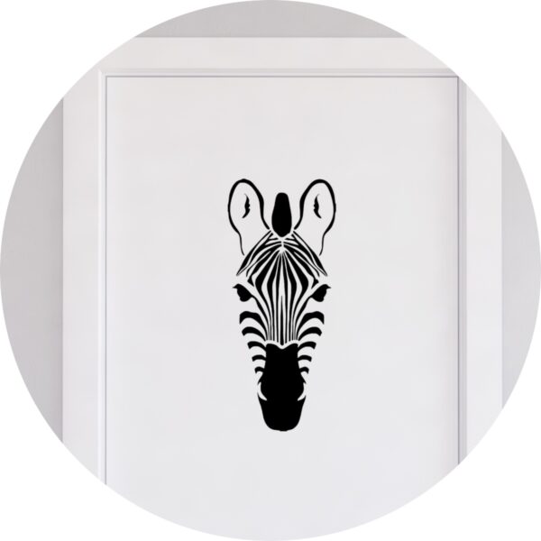 Adesivo de Casa Zebra Animal Selvagem