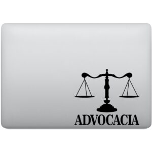 Adesivo de Notebook Advocacia e Balança do Direito