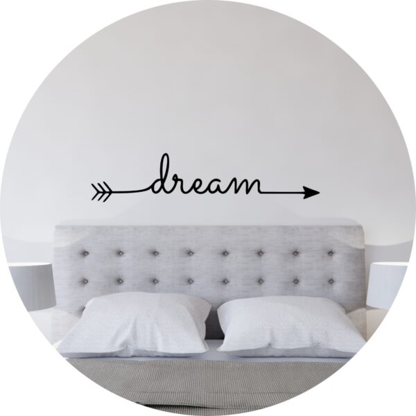 Adesivo de Casa Sonhe Dream Arrow