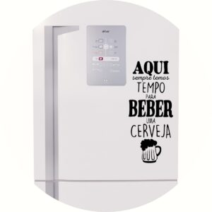 Adesivo de Casa Aqui Temos Tempo Beber uma Cerveja