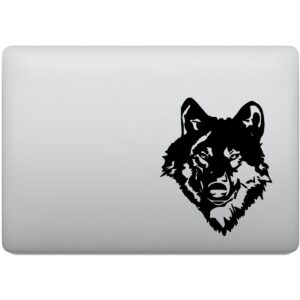 Adesivo de Notebook Rosto de Lobo Selvagem