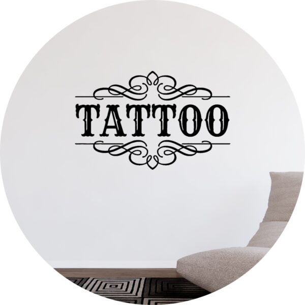 Adesivo de Casa Estúdio De Tatuagem Tattoo Body Ink