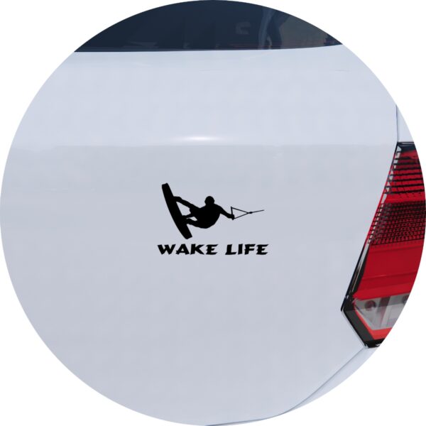 Adesivo de Carro Wakeboard Wake Life