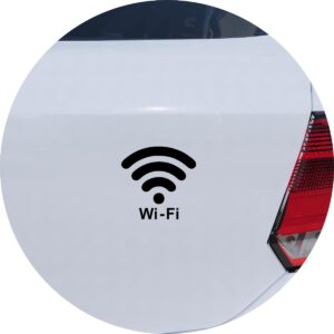 Adesivo de Carro Wifi Wireless Internet