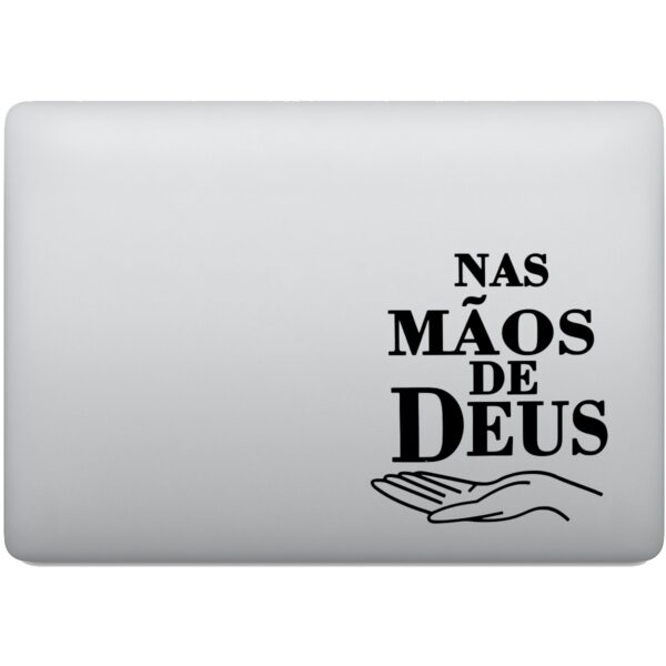 Adesivo de Notebook Nas Mãos De Deus