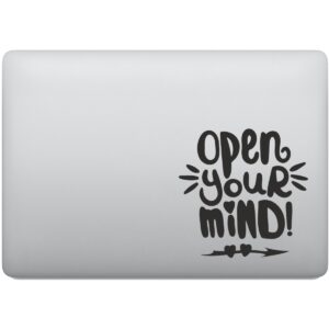 Adesivo de Notebook Open Your Mind