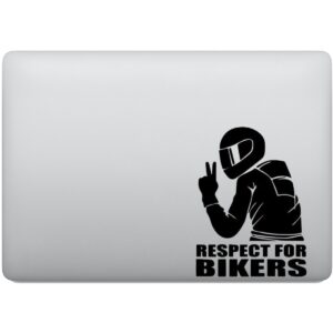 Adesivo de Notebook Motociclista Respect For Bikers