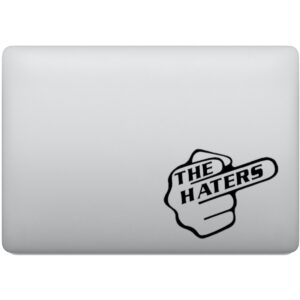 Adesivo de Notebook The Haters Dedo Do Meio