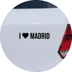 Adesivo de Carro Eu Amo Madrid - I Love Madrid